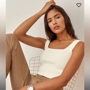 Reformation Julia Ribbed Sweater Tank